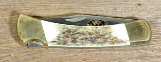 Buck Custom Knife USA Model 110? Battling Bucks Cut Out Vintage 7