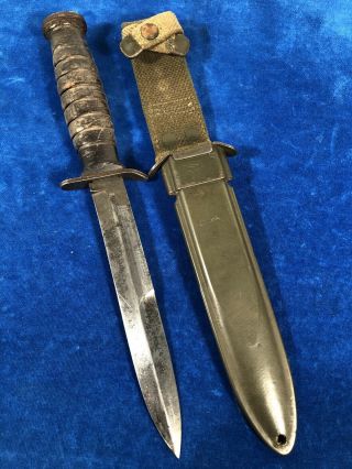 Very Rare Ww2 Us M3 Boker Guard Mark Trench / Fighting Knife Wwii