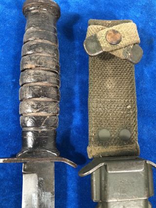 VERY RARE WW2 US M3 BOKER GUARD MARK TRENCH / FIGHTING KNIFE WWII 2