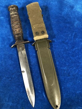 VERY RARE WW2 US M3 BOKER GUARD MARK TRENCH / FIGHTING KNIFE WWII 5