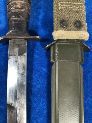 VERY RARE WW2 US M3 BOKER GUARD MARK TRENCH / FIGHTING KNIFE WWII 7