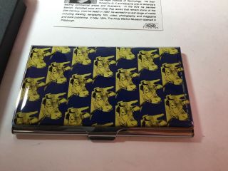 Vintage Andy Warhol " Cow " Card Case By Acme Studio
