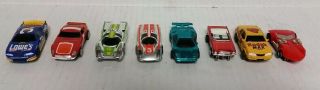 Vintage Collectible 8 - Ho Slot Cars Tyco Johnny Lighting Others Motors