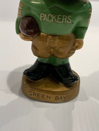 RARE.  VINTAGE GREEN BAY PACKERS BOBBLE HEAD UNIQUE MADE IN JAPAN 3