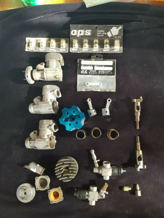 Vintage Os Max Rf Rx Ex Rod Engine Parts O.  S 21 For Turbo Burns Kyosho Etc