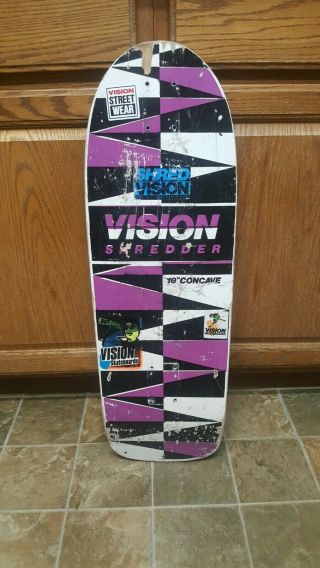 Vintage Purple 80s Vision Shredder Skateboard Powell Vision Santa Cruz Deck