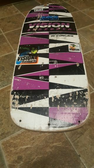Vintage purple 80s Vision Shredder skateboard Powell Vision santa cruz Deck 4