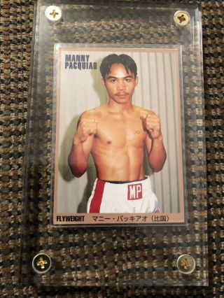 1999 Manny Pacquiao Rookie Rc Japan World Boxing Cats World Champion Hof Rare