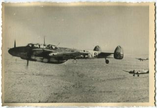 German Wwii Archive Photo: Luftwaffe Messerschmitt Bf 110 Aircraft In Flight