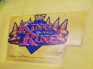 Vintage wwf King of The Ring Wrestling Ring wrestlemania yellow ring figure RARE 2
