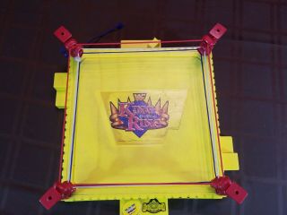 Vintage wwf King of The Ring Wrestling Ring wrestlemania yellow ring figure RARE 6