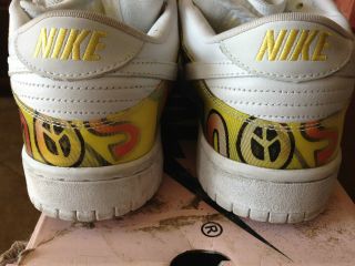 NIKE RARE DUNK LOW PRO SB WHITE/ YELLOW DE LA SOUL ' S MEN ' S SIZE 10 6