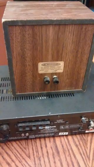 Auratone Vintage 5c Sound Cube.  With Amp.  Not Pretty
