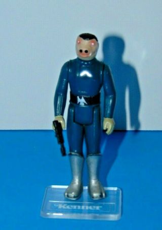 Blue Snaggletooth Vintage Star Wars Action Figure,  Complete,  Toe Dent,  W/ Case