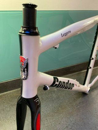 CONDOR CYCLES LEGGERO CARBON ROAD FRAME VGC RARE COLOURWAY CAMPAGNOLO FIT 4