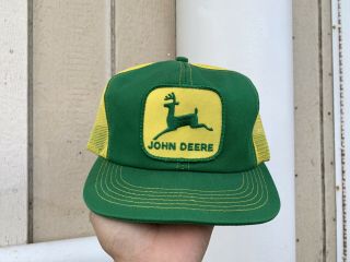 Vintage John Deere Mesh Snapback Trucker Hat Cap Patch K - Products - Usa