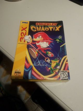 Knuckles Chaotix Sega 32x In Shrink Wrap - Nib Genesis Sonic Rare