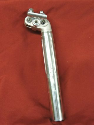 Near Vintage 27.  0 mm Campagnolo 4051/1 Record 2 Bolt Fluted Seat Post 4