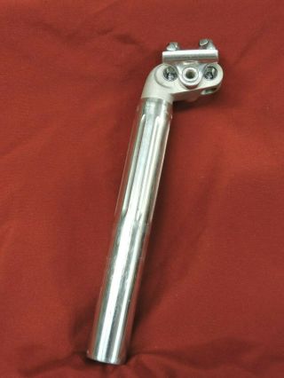Near Vintage 27.  0 mm Campagnolo 4051/1 Record 2 Bolt Fluted Seat Post 8