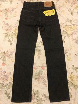 Nos Vintage Levi’s 501 Black Freshrunk Jeans 1994 Men’s Sz 29 X 34 Made In Usa