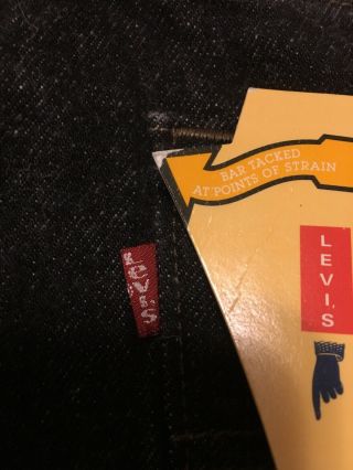NOS Vintage LEVI’S 501 Black Freshrunk Jeans 1994 Men’s sz 29 X 34 Made in USA 7