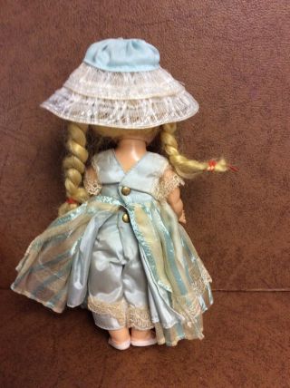 Vintage Vogue Ginny Type Doll straight walker cute outfit 8” 3