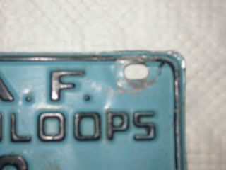 Extremely Rare R.  C.  A.  F Stn.  Kamloops License plate 3
