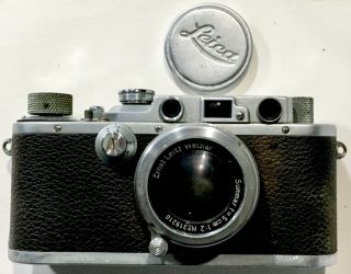 Rare Leica M3 D.  R.  P.  or 3f iiif Ernest Leitz Camera serial 218159 w/ case &book 3