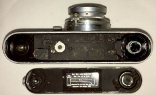 Rare Leica M3 D.  R.  P.  or 3f iiif Ernest Leitz Camera serial 218159 w/ case &book 8