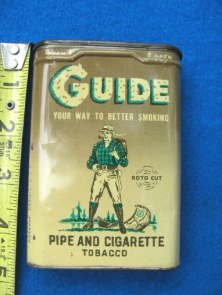 Vintage Guide Tobacco Pocket Tin