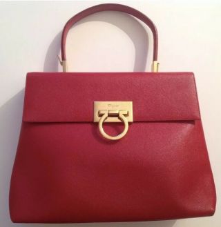 Rare Salvatore Ferragamo Red Classic Bag