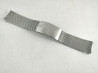 Vintage Bulova Accutron Stainless Steel Mesh Band / Bracelet 20mm (10031)