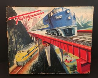 Vtg Fleischmann Ho Gauge Scale Model Railroading Train Set The Broadway