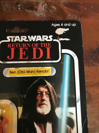 1983 Vintage Kenner Star Wars Return of the Jedi ROTJ Ben Obi - Wan Kenobi MOC 7