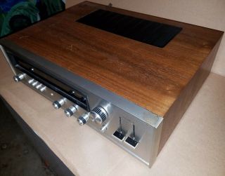 Vintage Realistic STA - 80 Stereo Receiver Wood Cabinet 100 Watts 3
