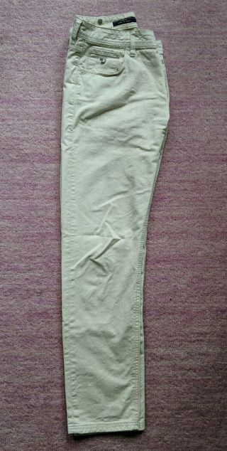 Vintage Stefano Ricci Mens Straight Leg Jeans Casual Pants Size 33 Ivory