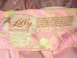 Vintage 60’s The LILLY by Lilly Pulitzer Pink Floral Maxi Skirt Faux Wrap Sz 10 7