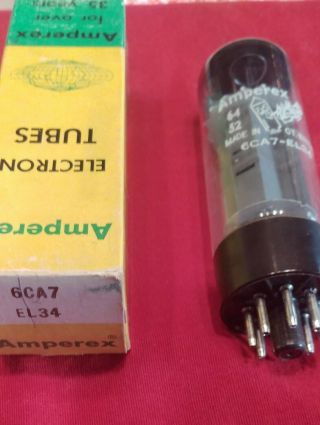 Amperex EL - 34 / 6CA7 Bugle Boy 100 NOS Vintage Tube 2