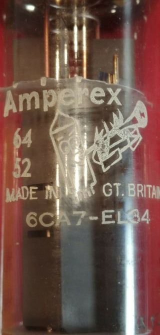 Amperex EL - 34 / 6CA7 Bugle Boy 100 NOS Vintage Tube 3