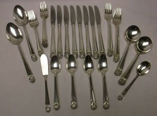 Vintage Rogers Bros 1847 Eternally Yours Silverplate Service For 8 Set