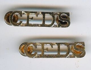 Pair Modern Canadian Army Cfds (dental) Metal Titles