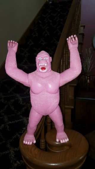 Vintage Scary Monster Toy King Kong Pink 1970 