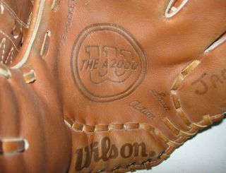 Vintage Small Medium Rht 11 " Wilson Japan A2000 L Baseball Players Glove
