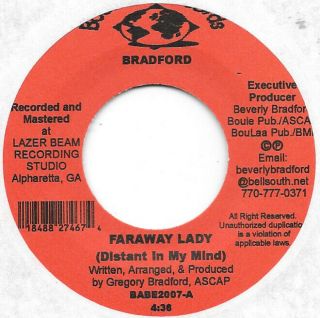 Bradford Faraway Lady On Boulaa Rare Modern Soul 45 Hear