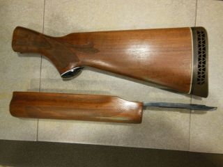 Vintage Refinished Remington 870 12 Ga Wingmaster Wood Stock Set W/ Action Bars