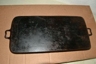 Rare Vtg Early Antique Wagner Ware Sidney 0 Cast Iron Long 22 " Griddle 1169