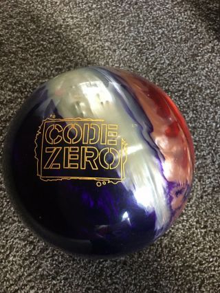Code Zero Storm Bowling Ball Rare Undrilled 15 Lbs