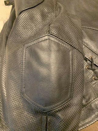 Vintage Fox Creek Leather Motorcycle Jacket SIZE 54 with zip - in insulation 2