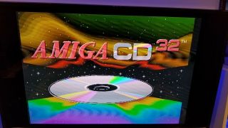 Commodore Amiga CD32,  NTSC/USA,  with box & gamepad,  Powers on Rare 8