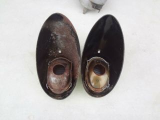 Vtg Volkswagen VW Hella K1564 1955 - 1961 tail lights and housings/VDO speedometer 6